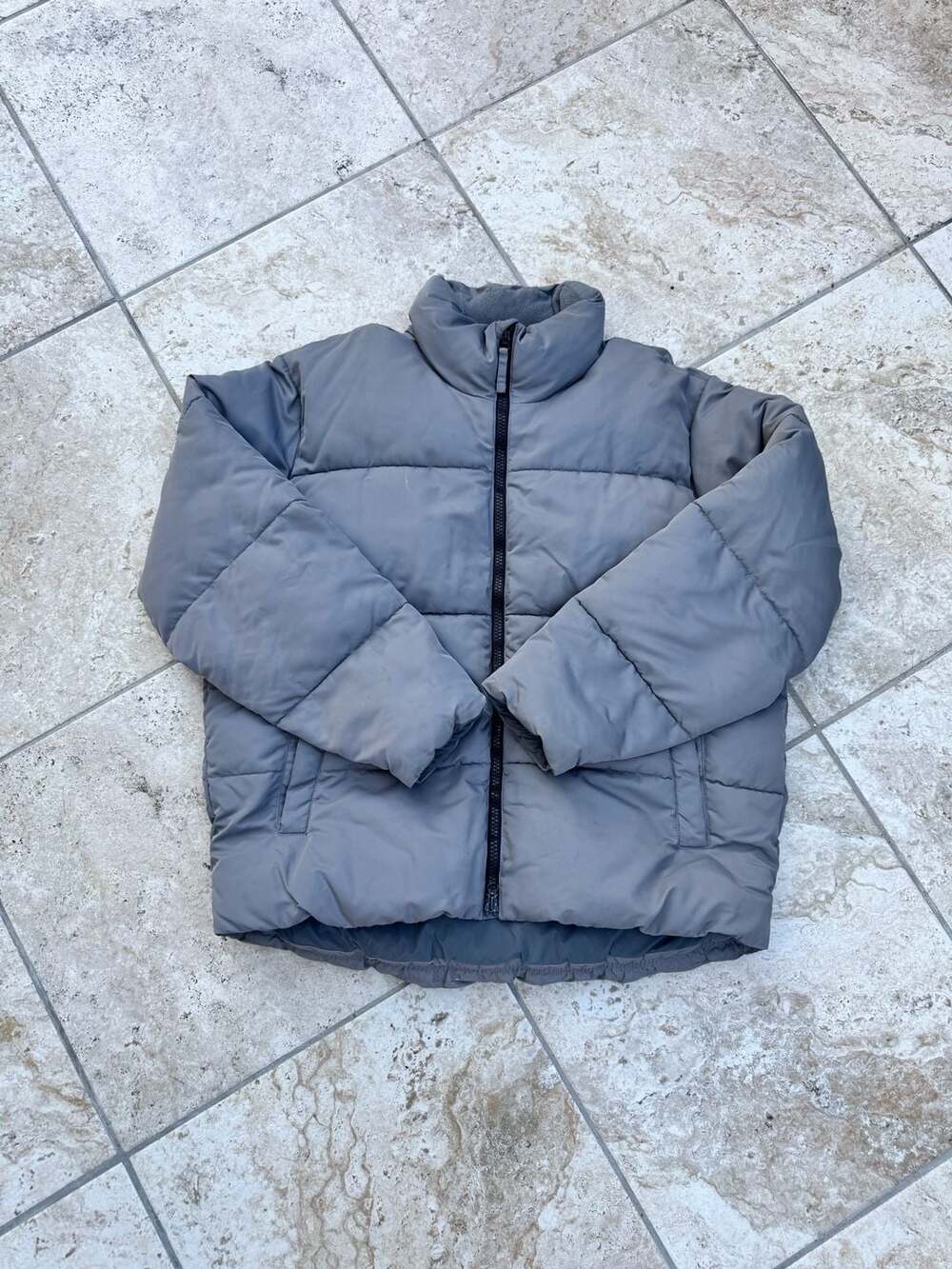 Abercrombie & Fitch Ultra Collection Mockneck Puffer Jacket Grey XL